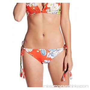 RACHEL Rachel Roy Women's Botanical Side-Tie Cheeky Bikini Bottoms Multi B07DY36G5Q